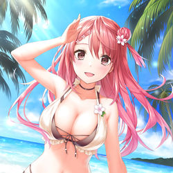 This is a pixiv picture whose title is 水着.