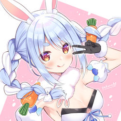 This is a pixiv picture whose title is ぺこぺこ.