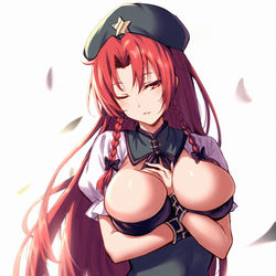 This is a pixiv picture whose title is 紅美鈴.