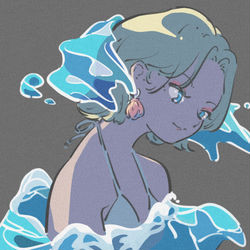 This is a pixiv picture whose title is 夜明けの浅瀬のドレス ⅱ.
