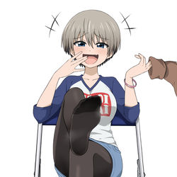 This is a pixiv picture whose title is 宇崎ちゃんの足裏嗅ぎたい勢.