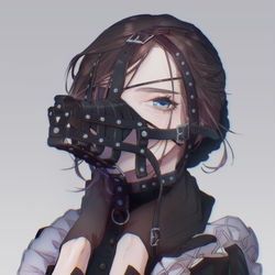 This is a pixiv picture whose title is 人狼メイド.