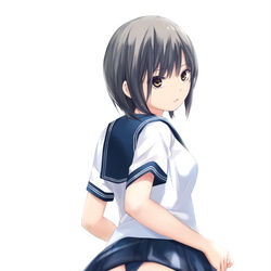 This is a pixiv picture whose title is セーラー服の下は….