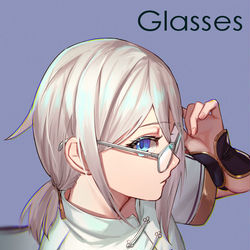 This is a pixiv picture whose title is メガネ蘭ちゃん.