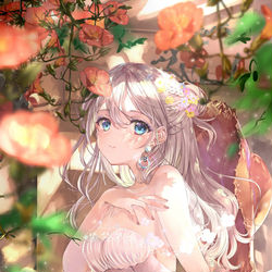 This is a pixiv picture whose title is ノウゼンカズラ.