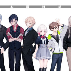 This is a pixiv picture whose title is 太陽時計.