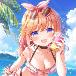 This is a pixiv picture whose title is 水着ココア.