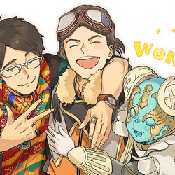 This is a pixiv picture whose title is ワンダー！.
