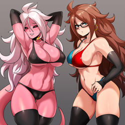 This is a pixiv picture whose title is 人造人間21号.