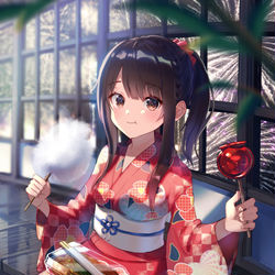 This is a pixiv picture whose title is 花火より・・・？.