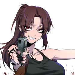 This is a pixiv picture whose title is ブラック・ラグーン.
