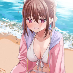 This is a pixiv picture whose title is すき……なんちゃって///.