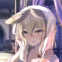 This is a pixiv picture whose title is 湯あがり神子.