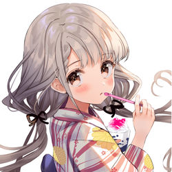 This is a pixiv picture whose title is なーちゃんと夏祭り.