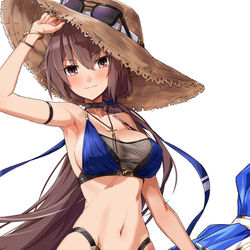 This is a pixiv picture whose title is 「エルミナ・ロムベルク（水着）」.