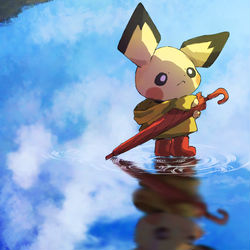 This is a pixiv picture whose title is 雨上がり.