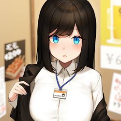 This is a pixiv picture whose title is 仕事終わりに.