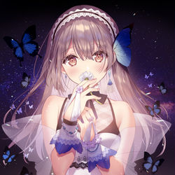 This is a pixiv picture whose title is 蝶.