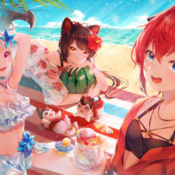 This is a pixiv picture whose title is さんばか.