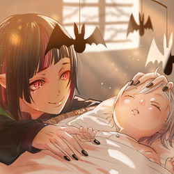 This is a pixiv picture whose title is ねむれ、ねむれ.