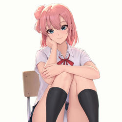 This is a pixiv picture whose title is 由比ヶ浜結衣.