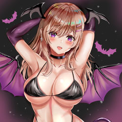 This is a pixiv picture whose title is 悪魔っ娘.
