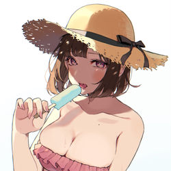 This is a pixiv picture whose title is あっついね？.