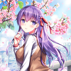 This is a pixiv picture whose title is 桜🌸.