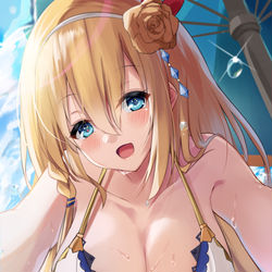 This is a pixiv picture whose title is 水着ペコリーヌ.
