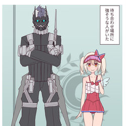 This is a pixiv picture whose title is 伝説の大英雄と小学生が同居するたのしい施設カルデア.