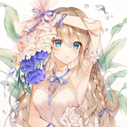 This is a pixiv picture whose title is Blue.