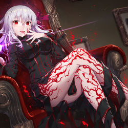 This is a pixiv picture whose title is 黒桜.