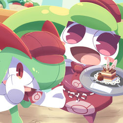 This is a pixiv picture whose title is ポケモンカフェへようこそ！+α.