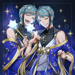 This is a pixiv picture whose title is 星に願いを.