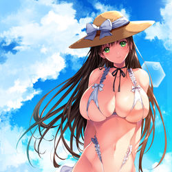 This is a pixiv picture whose title is 夏のお姉さん.