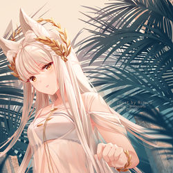 This is a pixiv picture whose title is 白金.