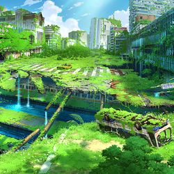 This is a pixiv picture whose title is 新宿南口〜新南口　幻想.