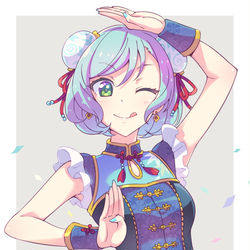 This is a pixiv picture whose title is 日菜チャイナ.