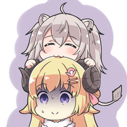 This is a pixiv picture whose title is *もぐもぐ*.