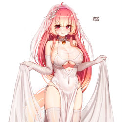 This is a pixiv picture whose title is 웨딩치이.