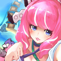 This is a pixiv picture whose title is 【超絶パーフェクトにプリティーな】水着クララさん(; ･`д･´.