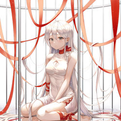 This is a pixiv picture whose title is リボン.