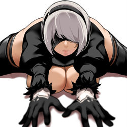This is a pixiv picture whose title is 2B.