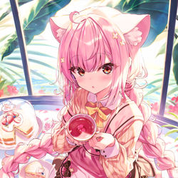 This is a pixiv picture whose title is 夏紅茶.