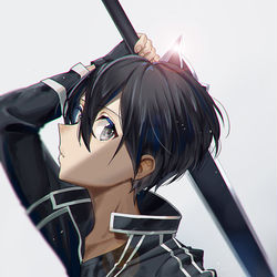 This is a pixiv picture whose title is キリト.