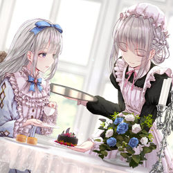 This is a pixiv picture whose title is 紅茶とスコーンと特製ケーキとTwitterまとめでございます.