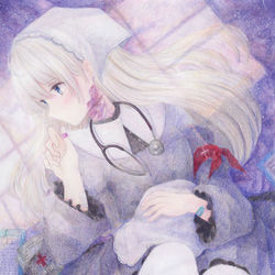 This is a pixiv picture whose title is 火傷痕.