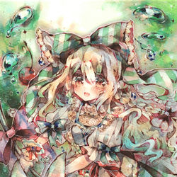 This is a pixiv picture whose title is クリームソーダ アリス.
