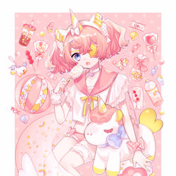This is a pixiv picture whose title is サマー×ユニコーンちゃん.