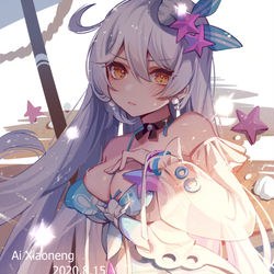This is a pixiv picture whose title is 泉之精灵.